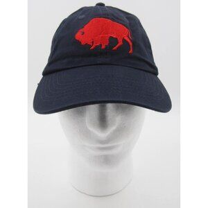 The Buffalo Collection Women Red Buffalo Adjustable Heritage Americana Hat (D)